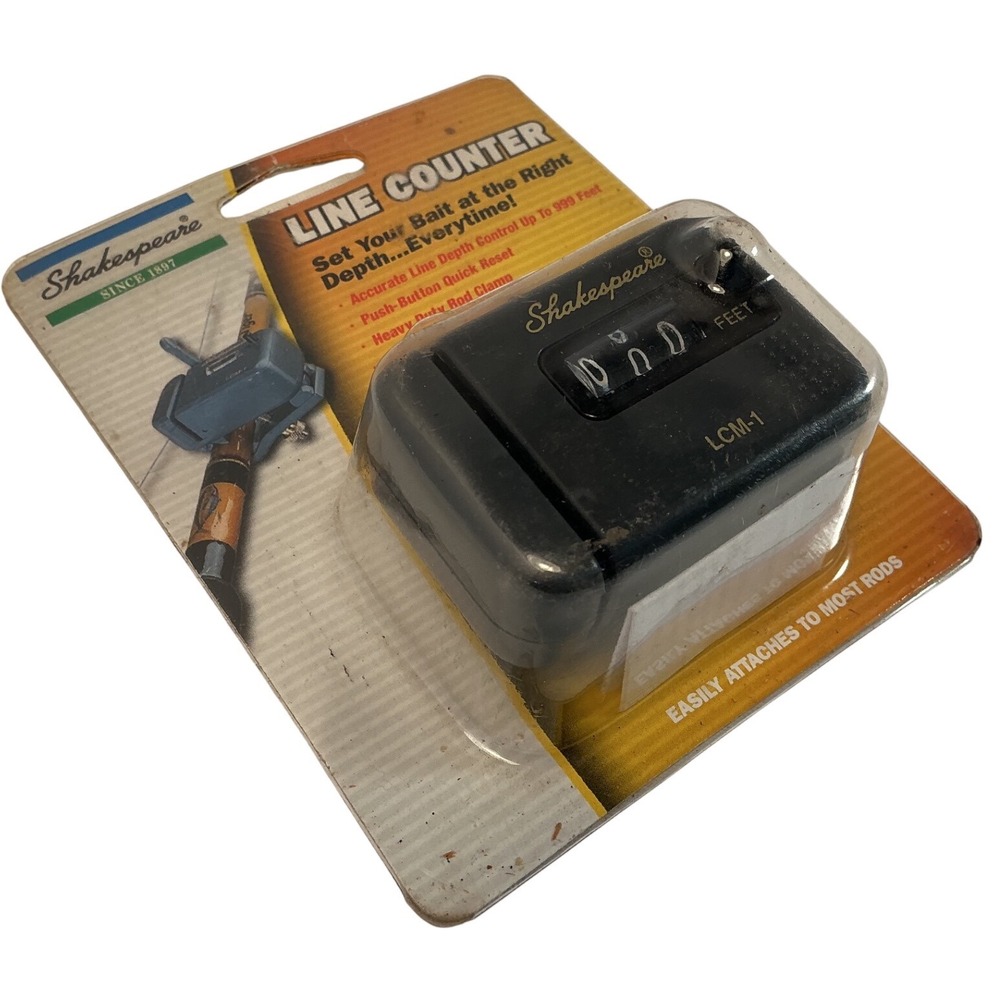 Shakespeare LCM-1 Fishing Line Counter Accurate Depth Control Up To 999 Feet NEW